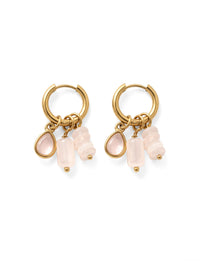 Ohrringe Blossom Quartz Mix – Produktbild auf weißem Hintergrund
