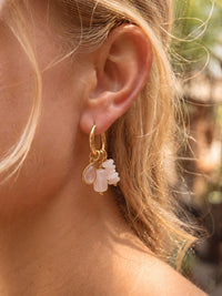 Ohrringe Blossom Quartz Mix – Detailansicht