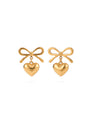 Ohrringe Fiocco d’Amore – Schleife & Herz