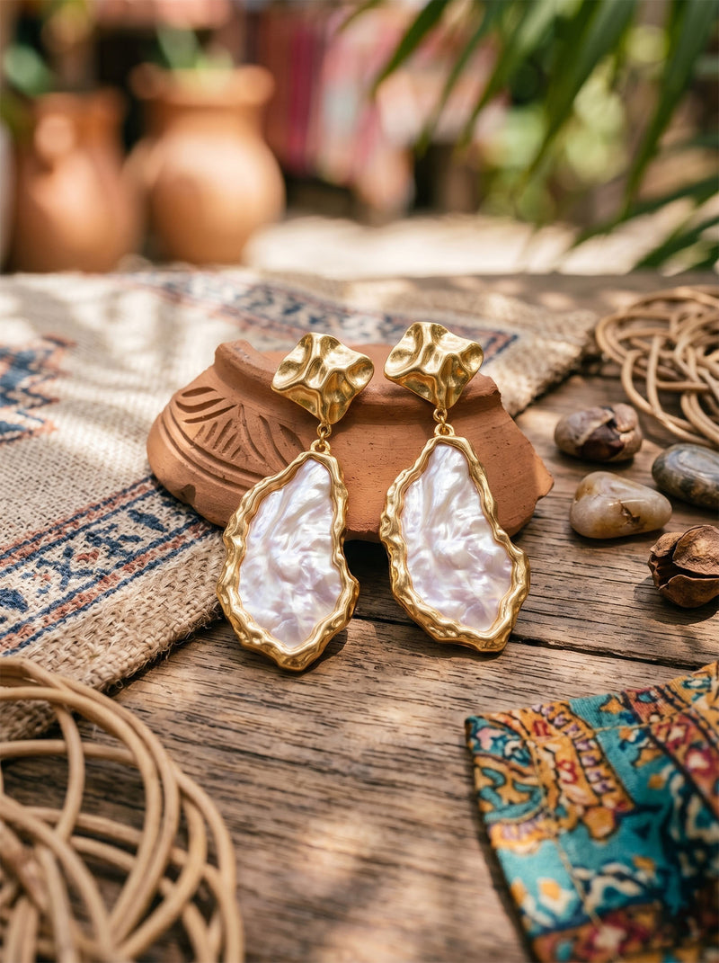 Ohrringe Moonglow Baroque – Detailansicht
