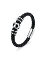 Armband Pallone Nero – Fußball Leder Armband Herren