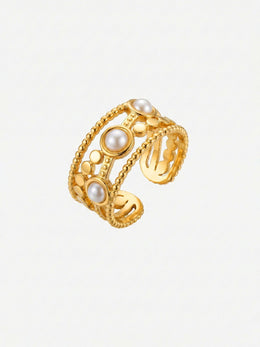 Pearl Lace – Mehrlagiger Perlenring