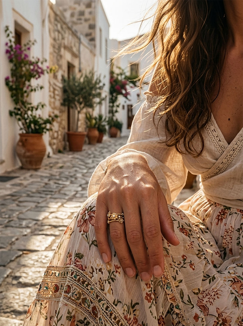 Ring Butterfly Bouquet Trio – Lifestyle-Foto