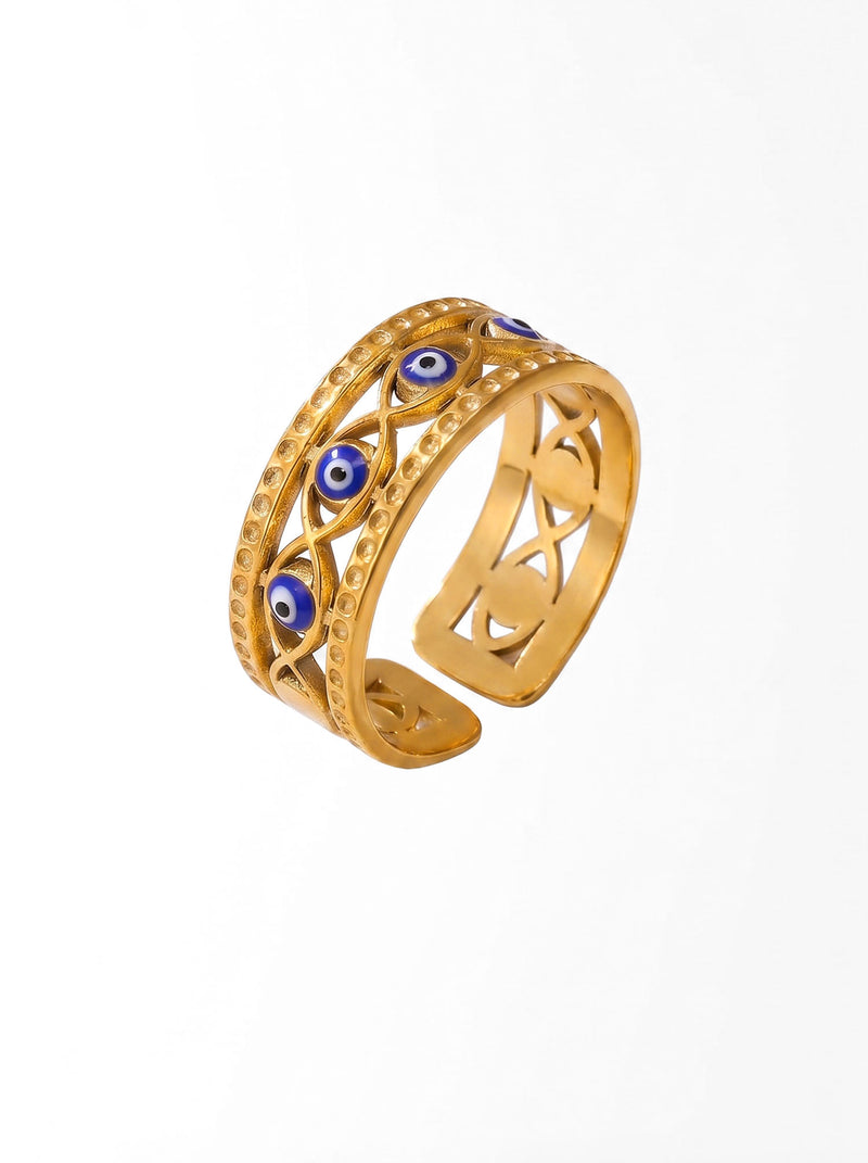 Ring Evil Eye Guardian – Produktbild auf weißem Hintergrund