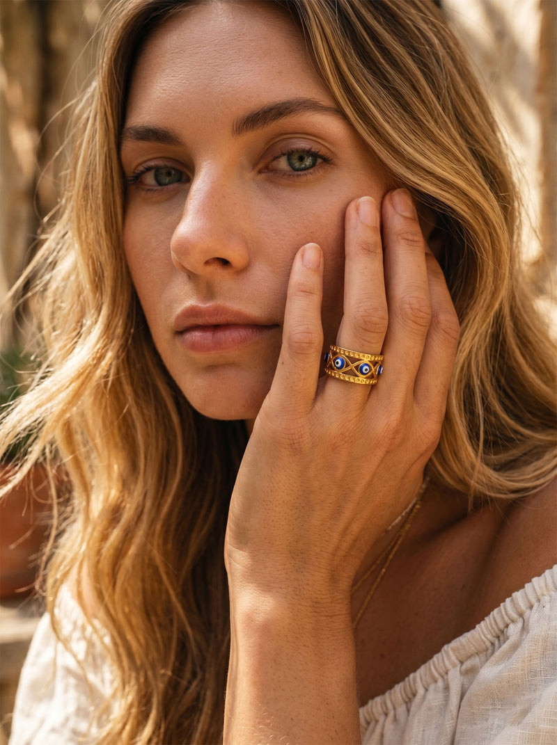 Ring Evil Eye Guardian – Nahaufnahme