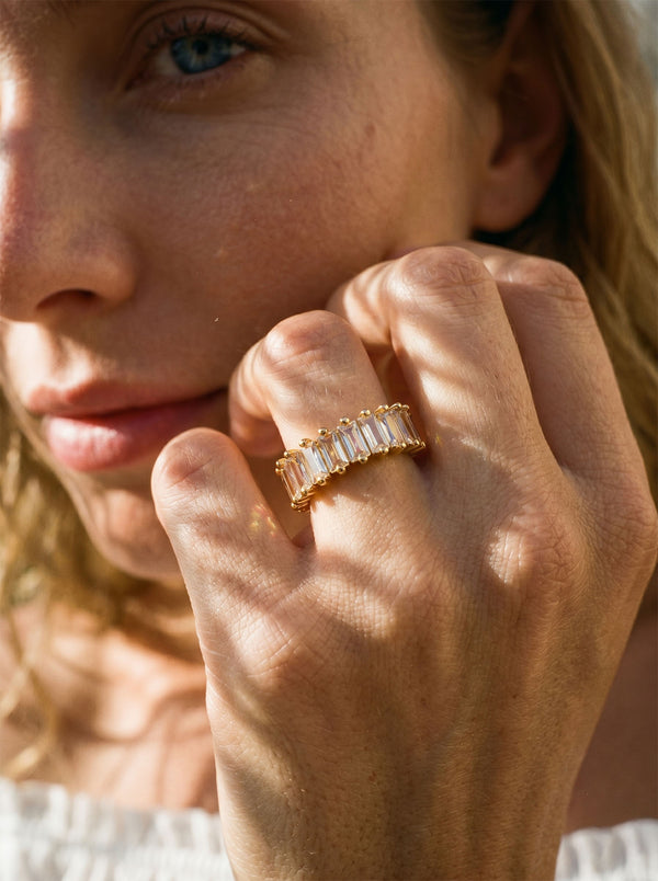 Ring Ewigkeit – Vollrangige Baguette – Detailansicht