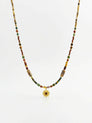 Earth Bloom – Steinperlenkette mit Pendant