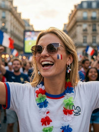 Ohrringe WM 2026 – Fußball Fan Ohrringe mit Nationalflagge – Frankreich – Detail 2