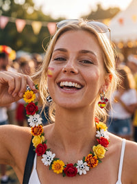 Ohrringe WM 2026 – Fußball Fan Ohrringe mit Nationalflagge – Spanien – Lifestyle 5