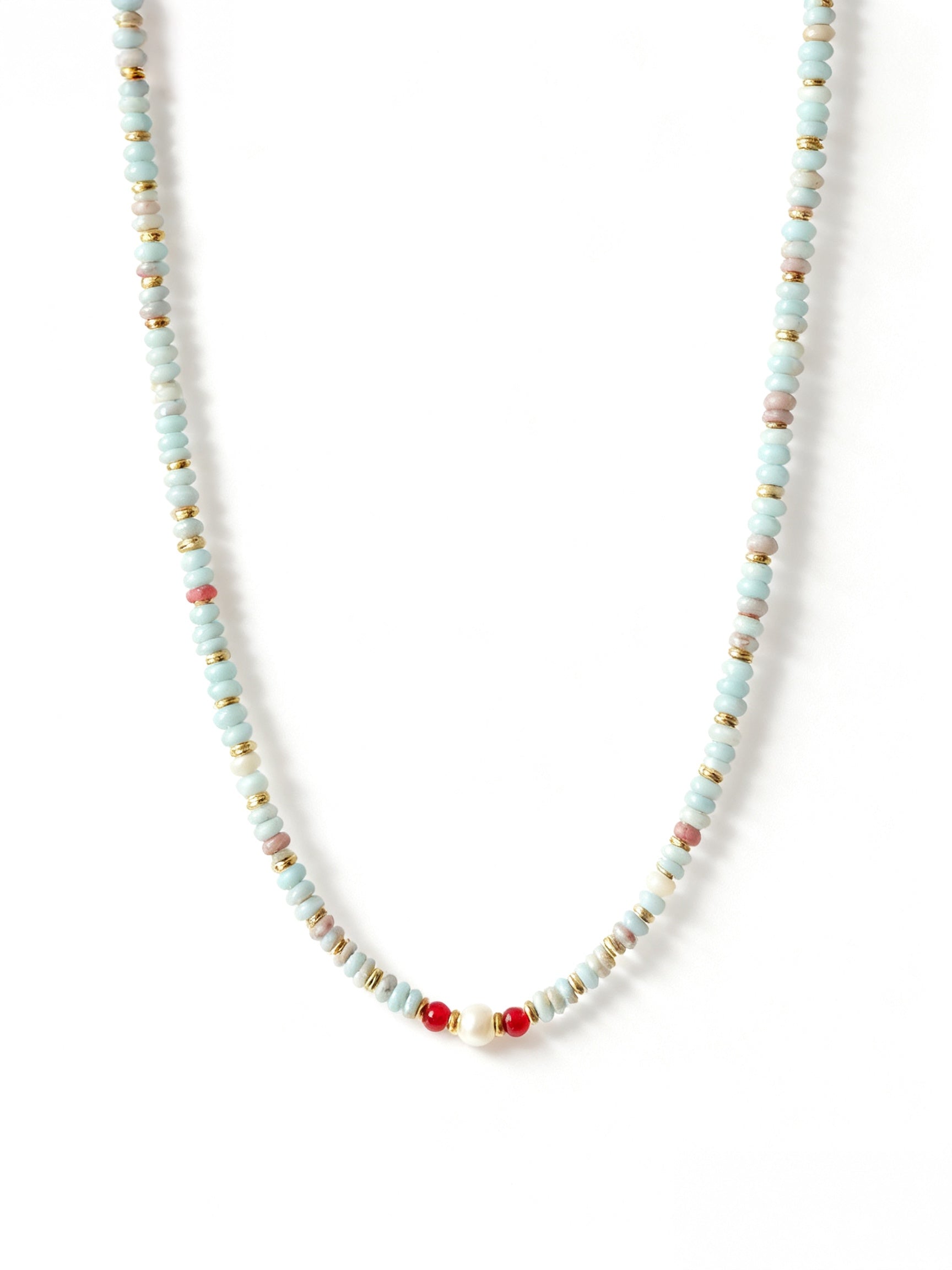 Summer Shine – Collier de perles avec pierre Shoushan